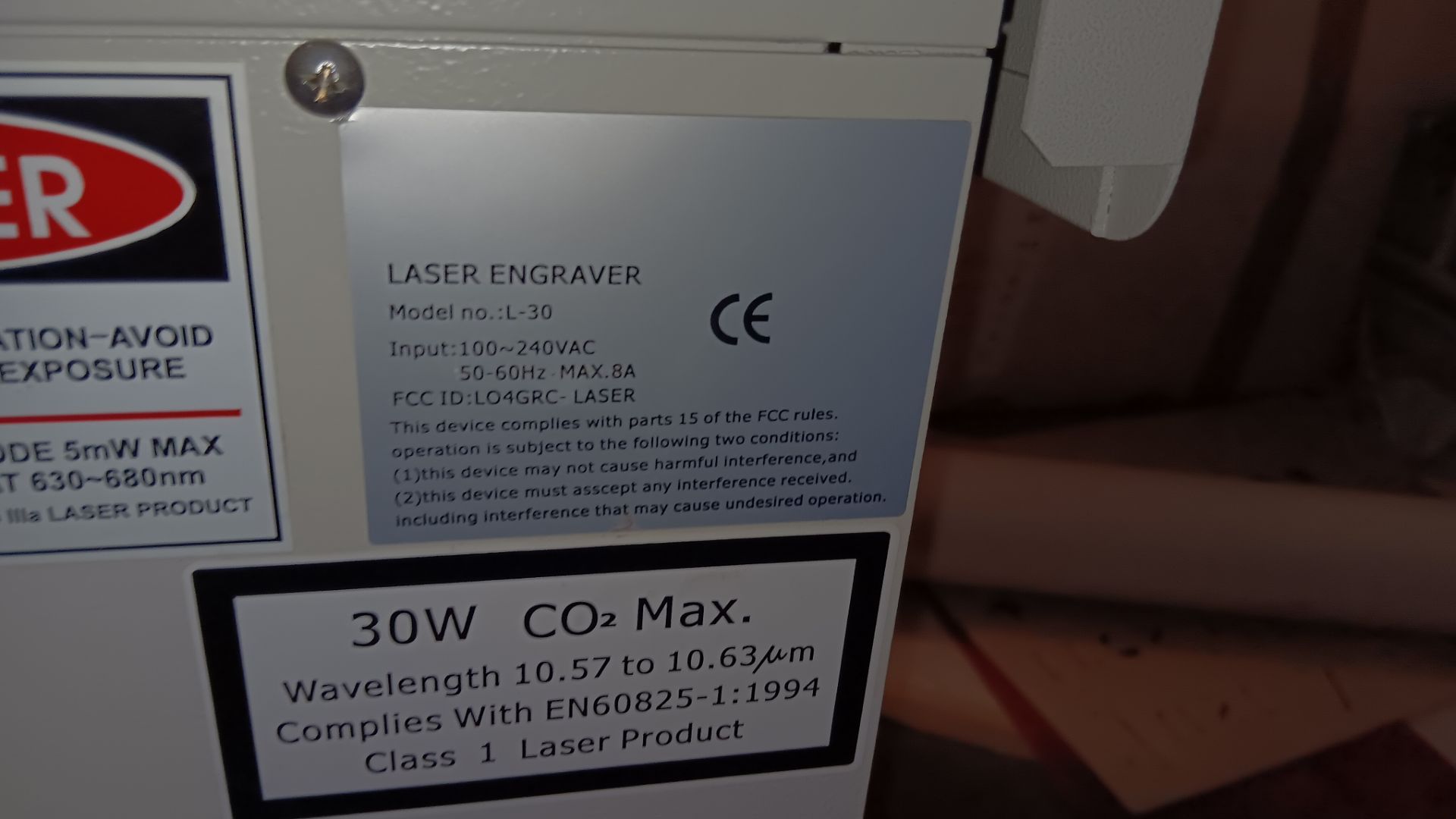 Laser Pro Mercury l30 Laser engraver cutting machine, with extractor, Jet-Stream twin door - Image 6 of 14