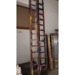 2 x double section extension ladders, approx 7m – Located in Unit 3