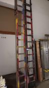 2 x double section extension ladders, approx 7m – Located in Unit 3