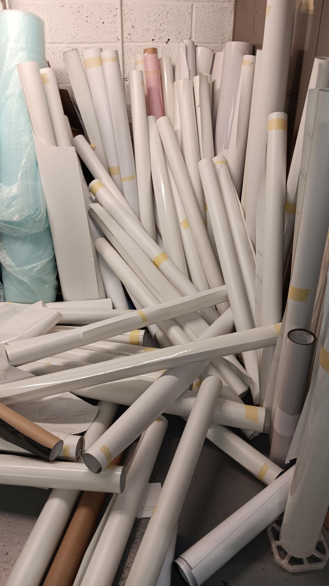 Quantity of part used laminate rolls to room as lottled – Located in Unit 1