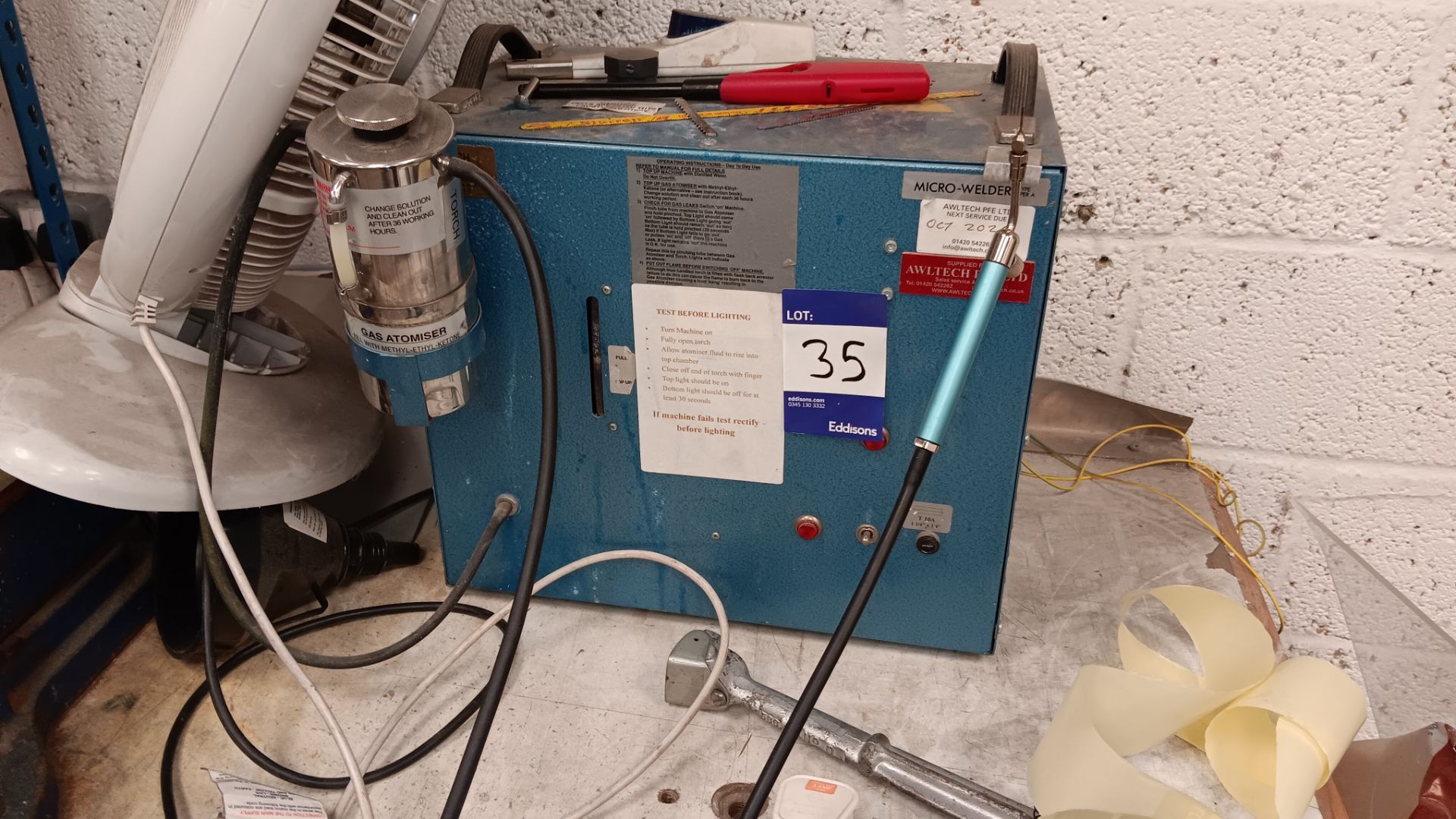 Micro Welder type Super-A, serial number 7627, 240v – Located in Unit 3