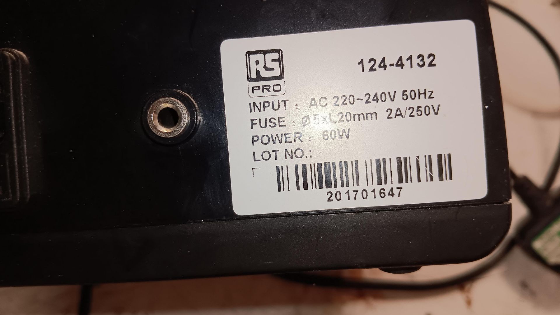 RS Pro 1244132 60w soldering station, serial number 201701647, 240v – Located in Unit 3 - Image 2 of 2