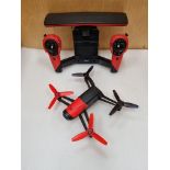 Parrot Bebop Drone Quad Copter Sky Controller Set Red.