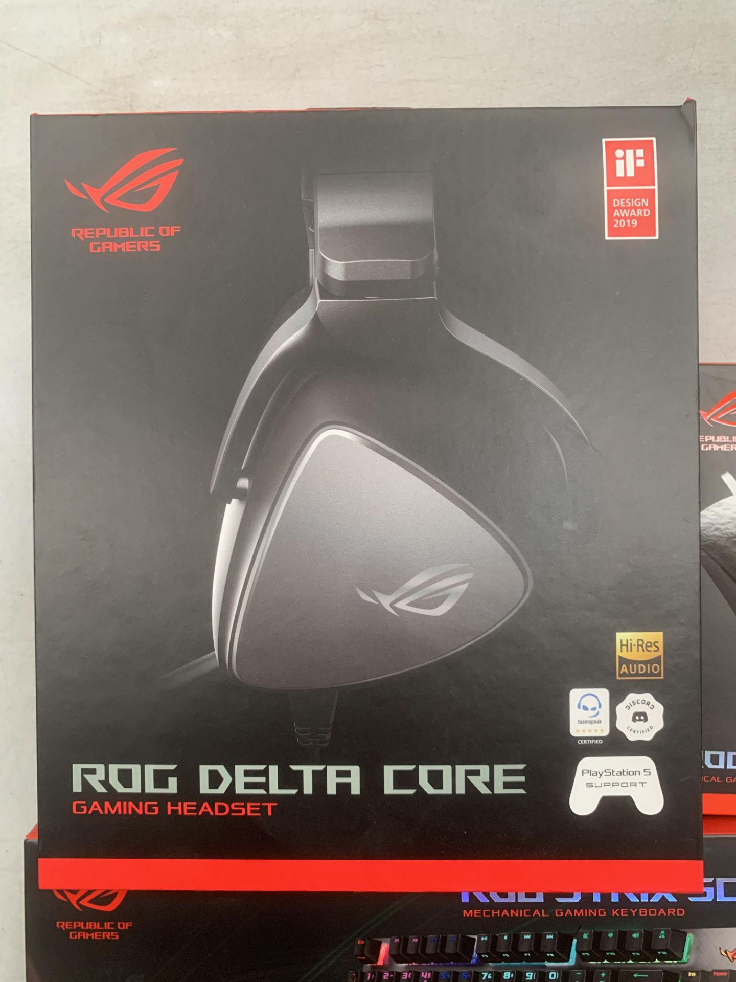 Asus Republic of Gamers Mouse, Keyboard, Desk Sheath and headset - all boxed - Image 2 of 7
