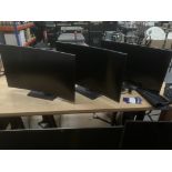 5x Monitors (damaged), 3x Asus Tuff Gaming 27", 2x AOC wall mounted.