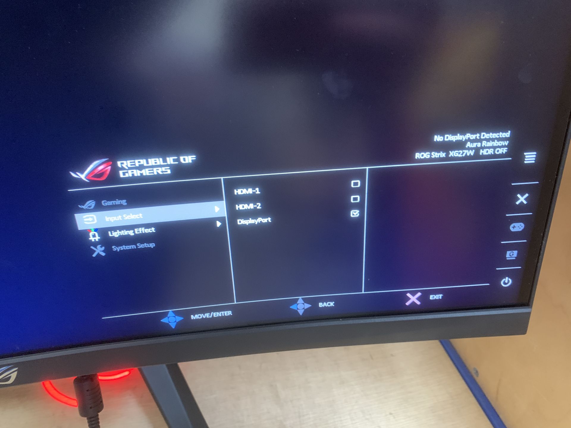 Asus Republic of Gamers 27" monitor - Bild 4 aus 4