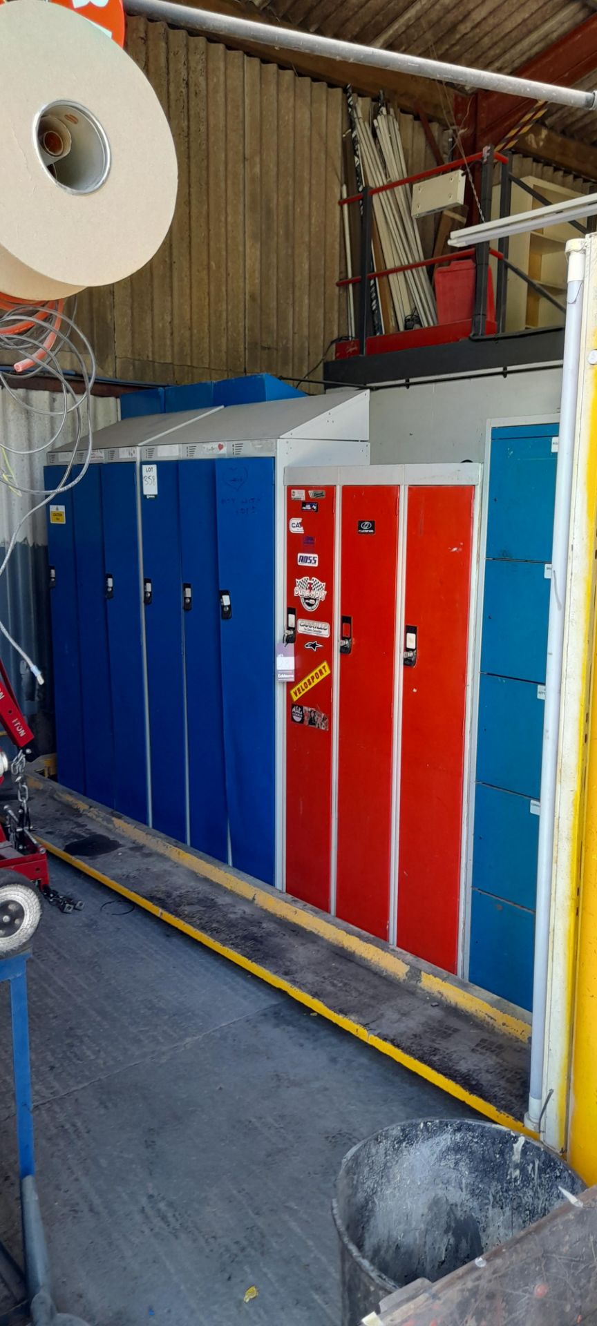 3x3 Steel Lockers with Four Multi Door Locker - Image 2 of 3