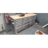 Steel Tool Cabinet Fitted 15 Drawers