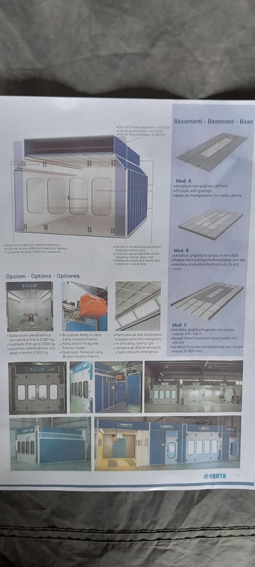 Verta Nova Conquer Fair Door Spray Booth. 3.96m wide, 5.94m deep & 2.14m high. With underfloor - Image 24 of 24