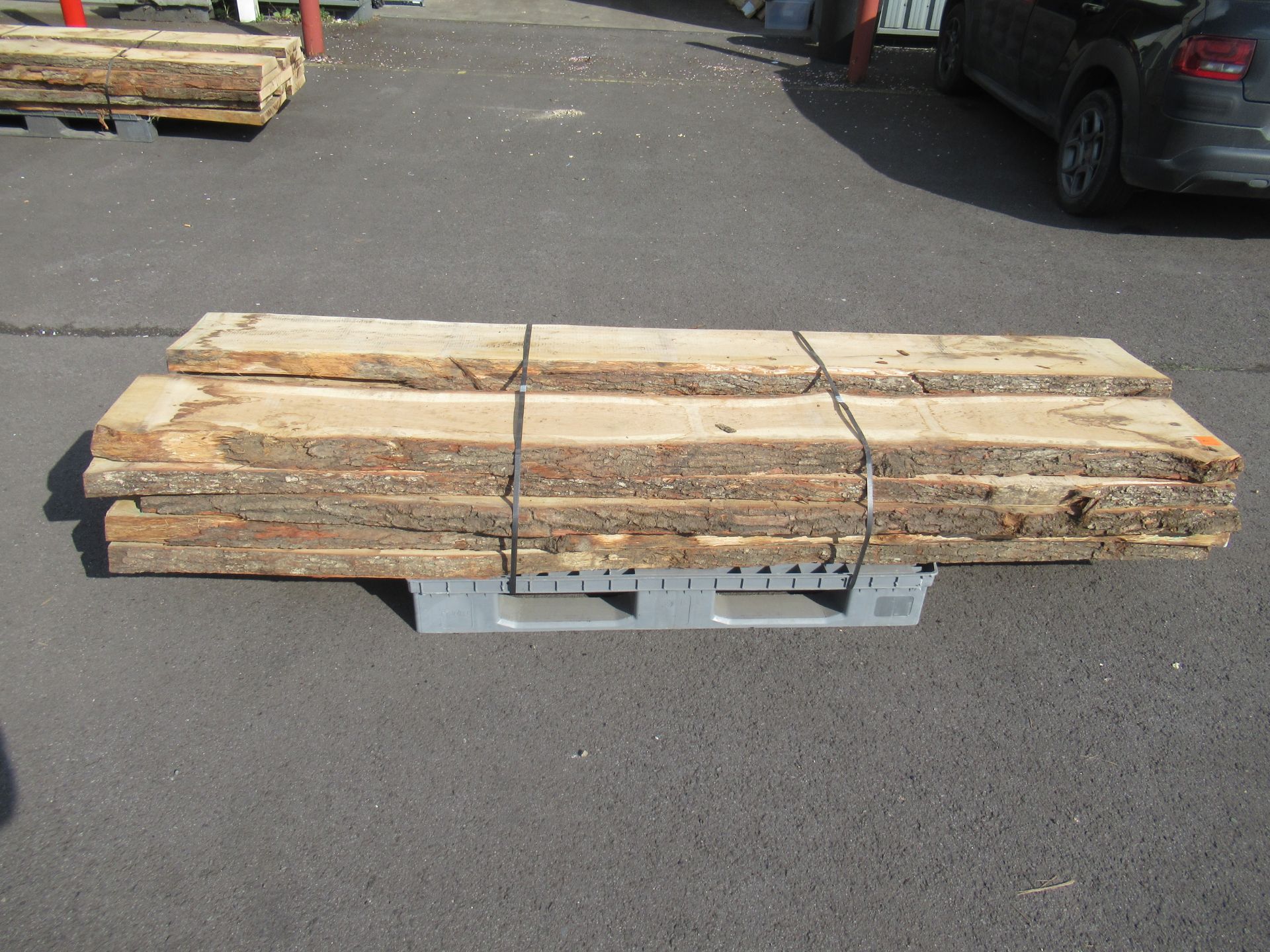 Bundle of air dried Oak planks