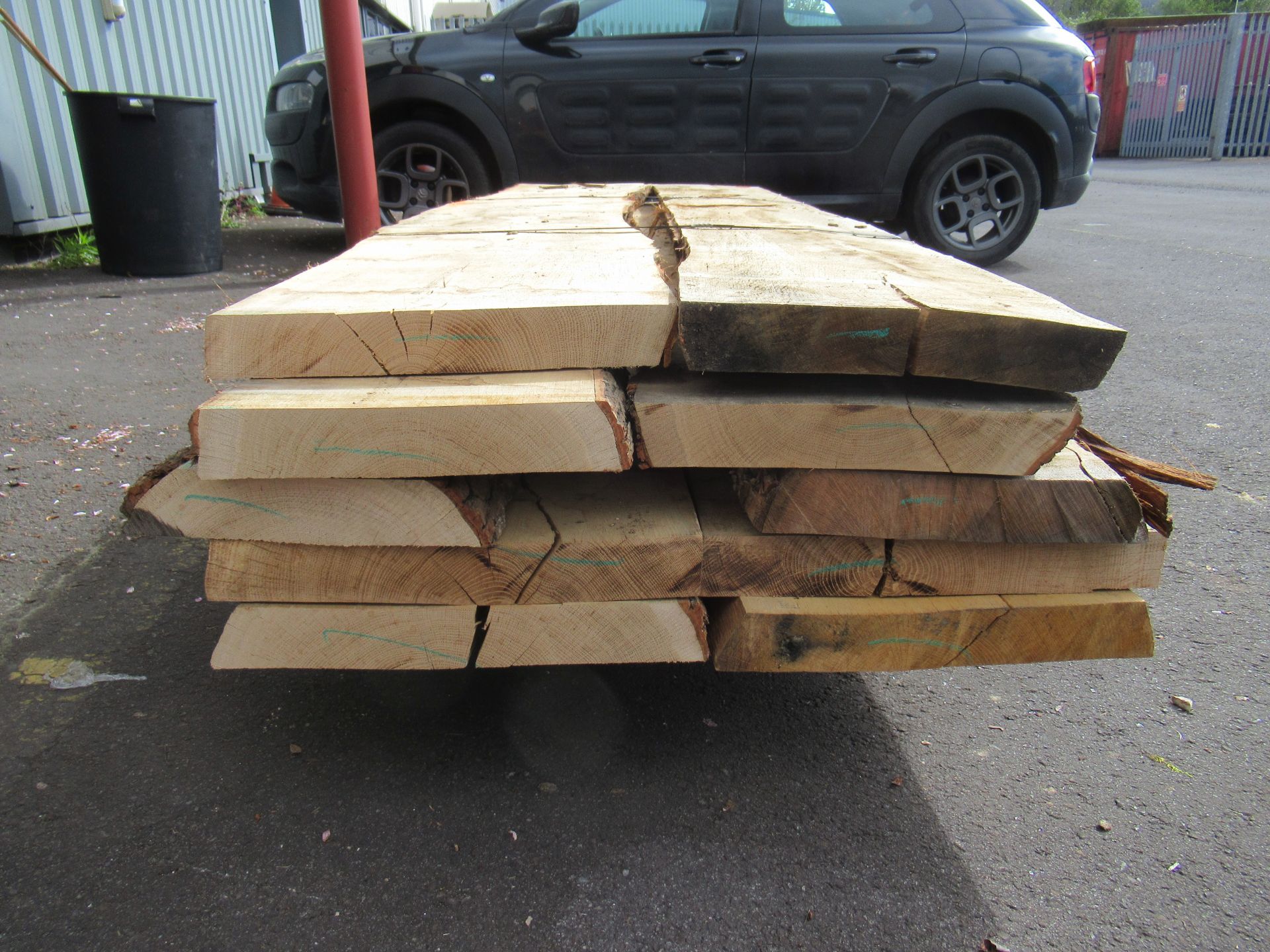 Bundle of air dried Oak planks - Image 3 of 3