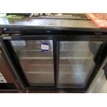Klimasan double door glass fronted bottle fridge