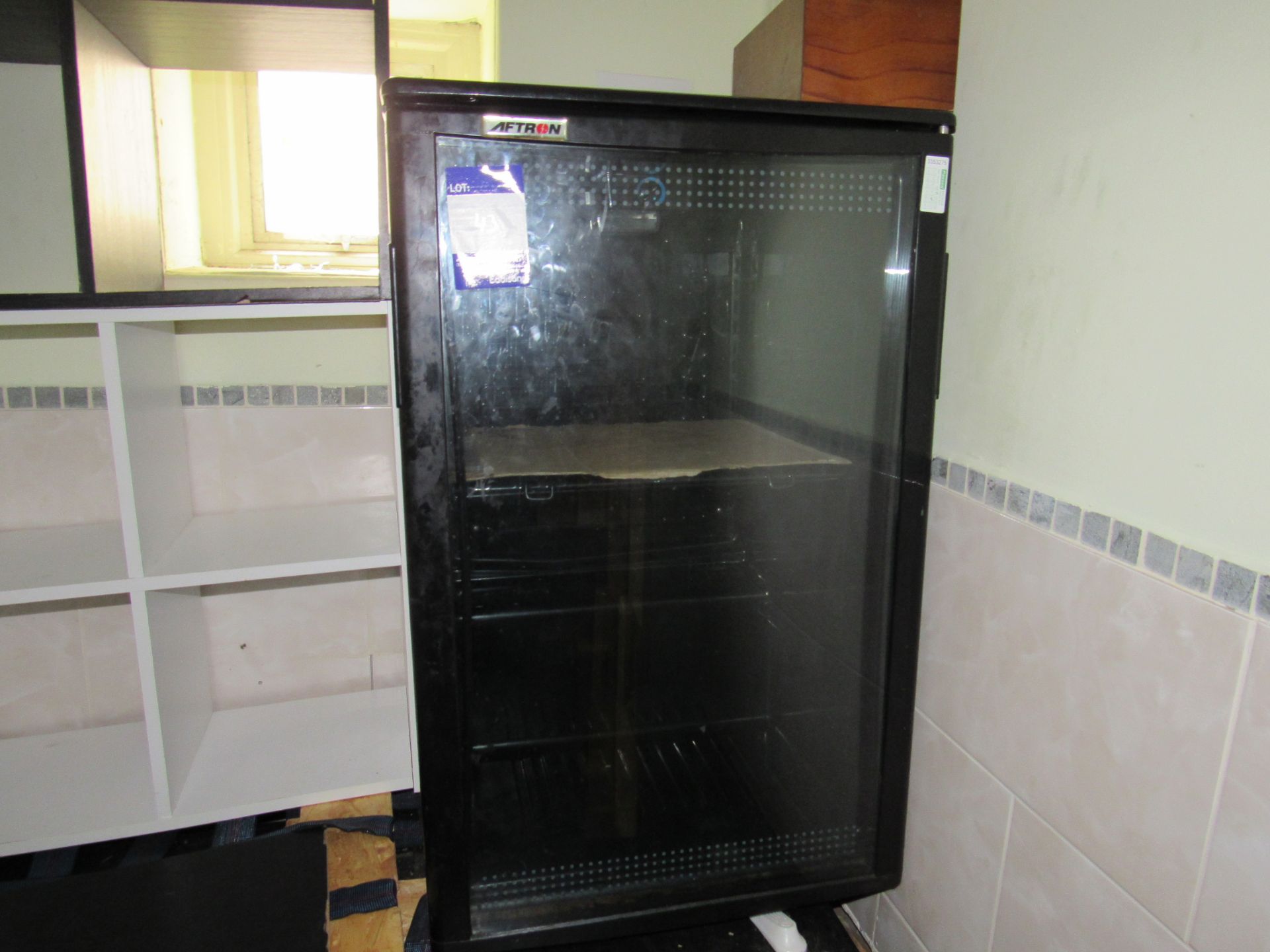 Aftron glass fronted bottle fridge