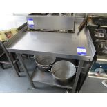 Stainless steel appliance stand