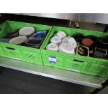 3 x Various crates if assorted crockery