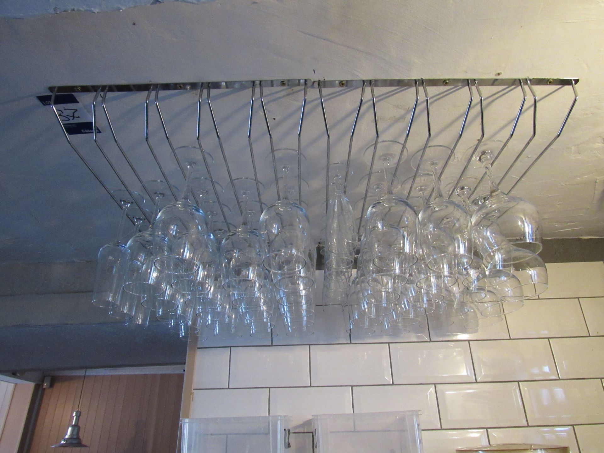 Quantity of glassware and wine rack to bar area - Image 2 of 3
