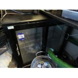 Double door glass fronted bottle fridge