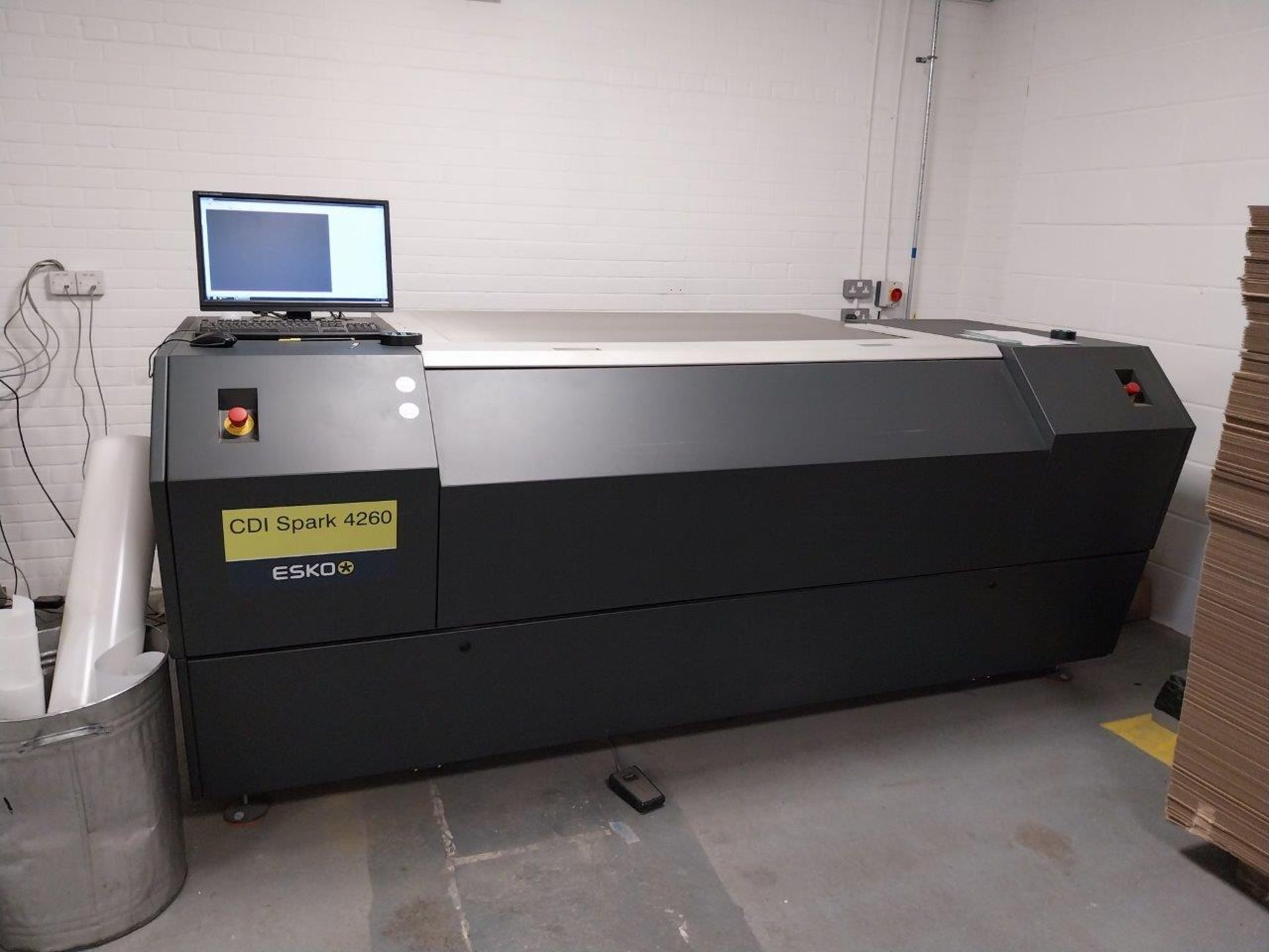 Esko CDI Spark 4260 Optics 15 flexo plate laser imager, machine weight 1800kg, 2800x1100x1160mm - Image 2 of 8