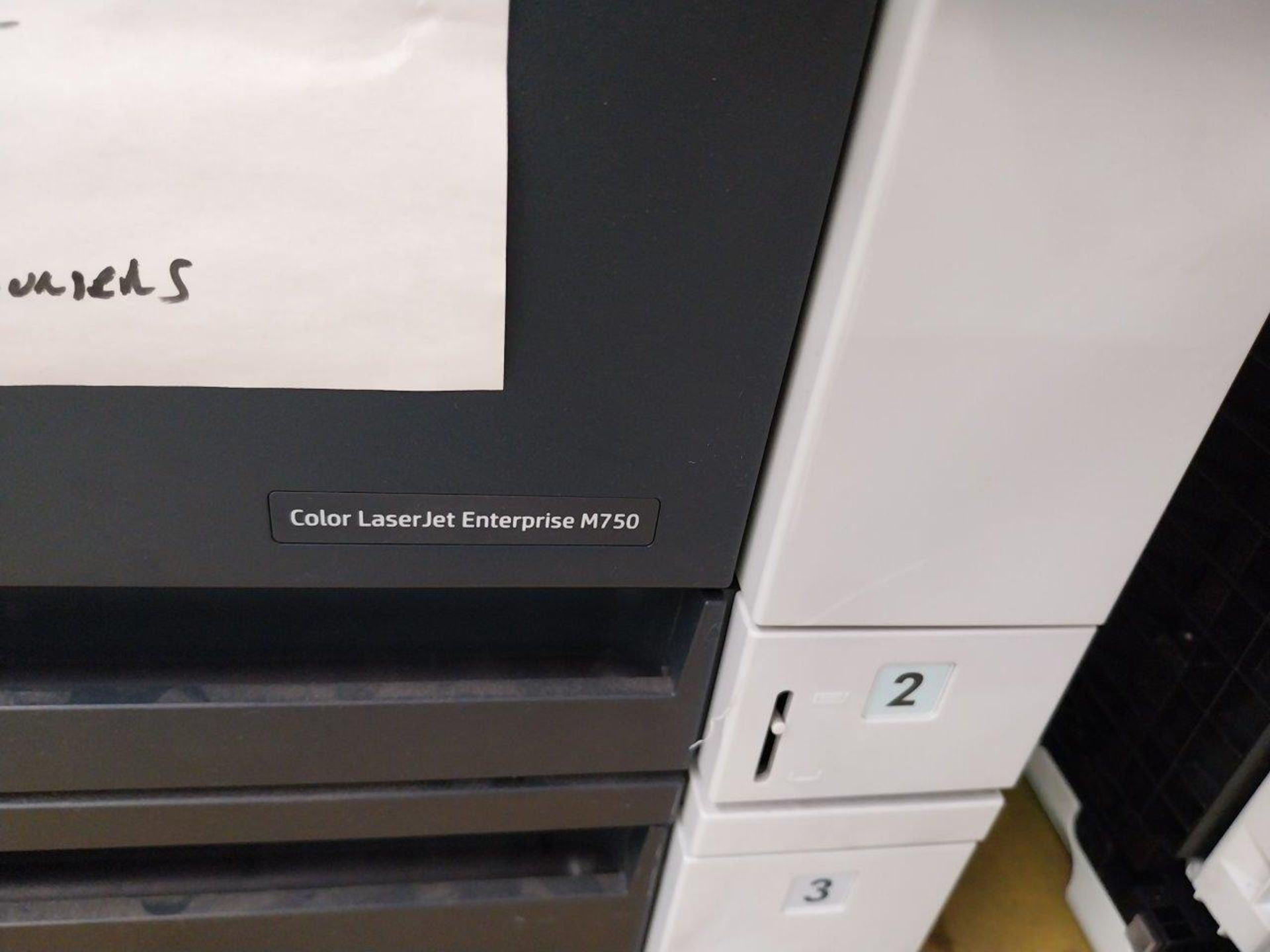 HP Color laserjet enterprise M750 printer - Image 2 of 2