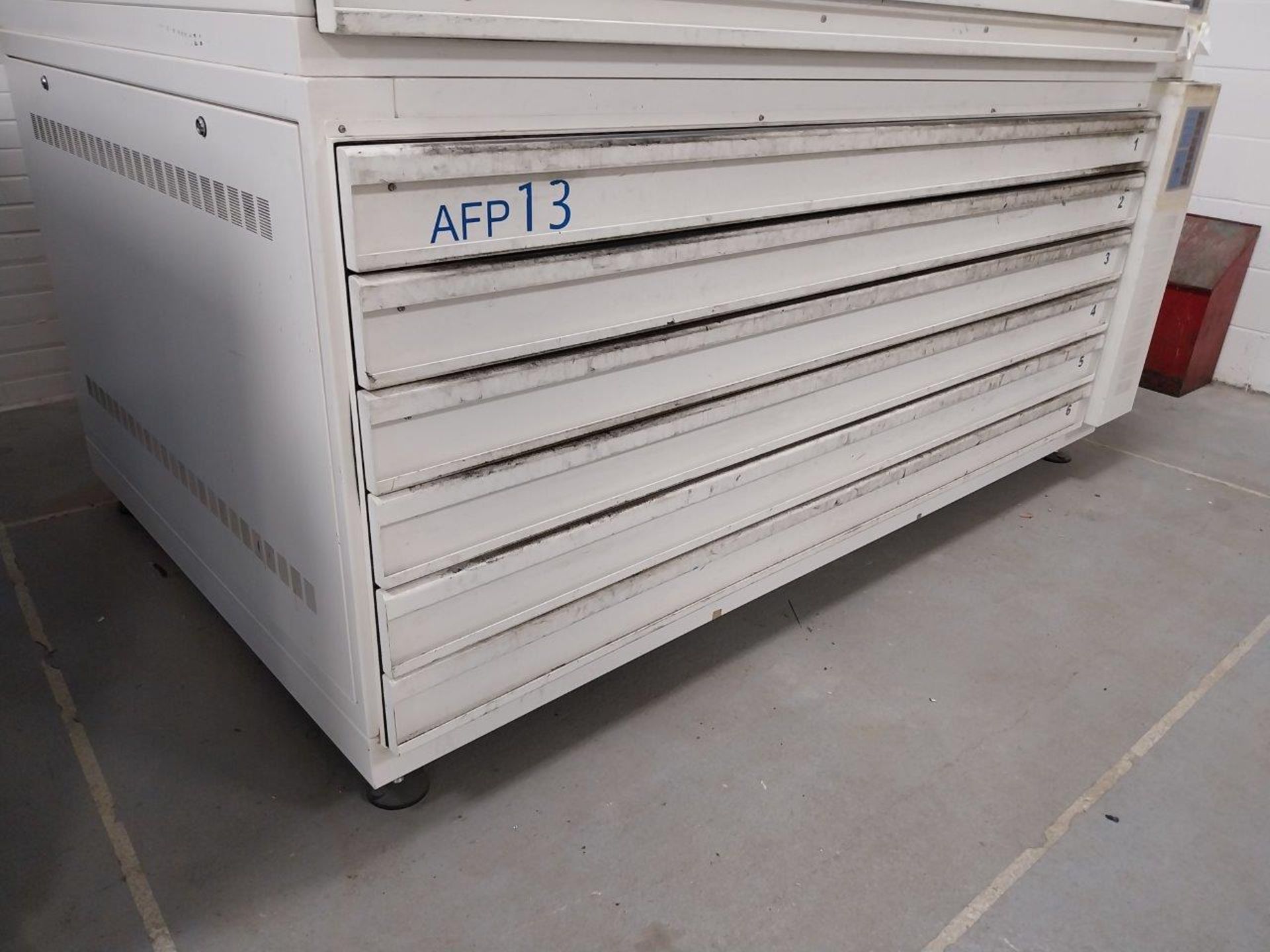 Asahi Photoproducts AFP12321D 6 drawer drying unit, plate size 1320x2030, weight 750kg, - Image 2 of 5