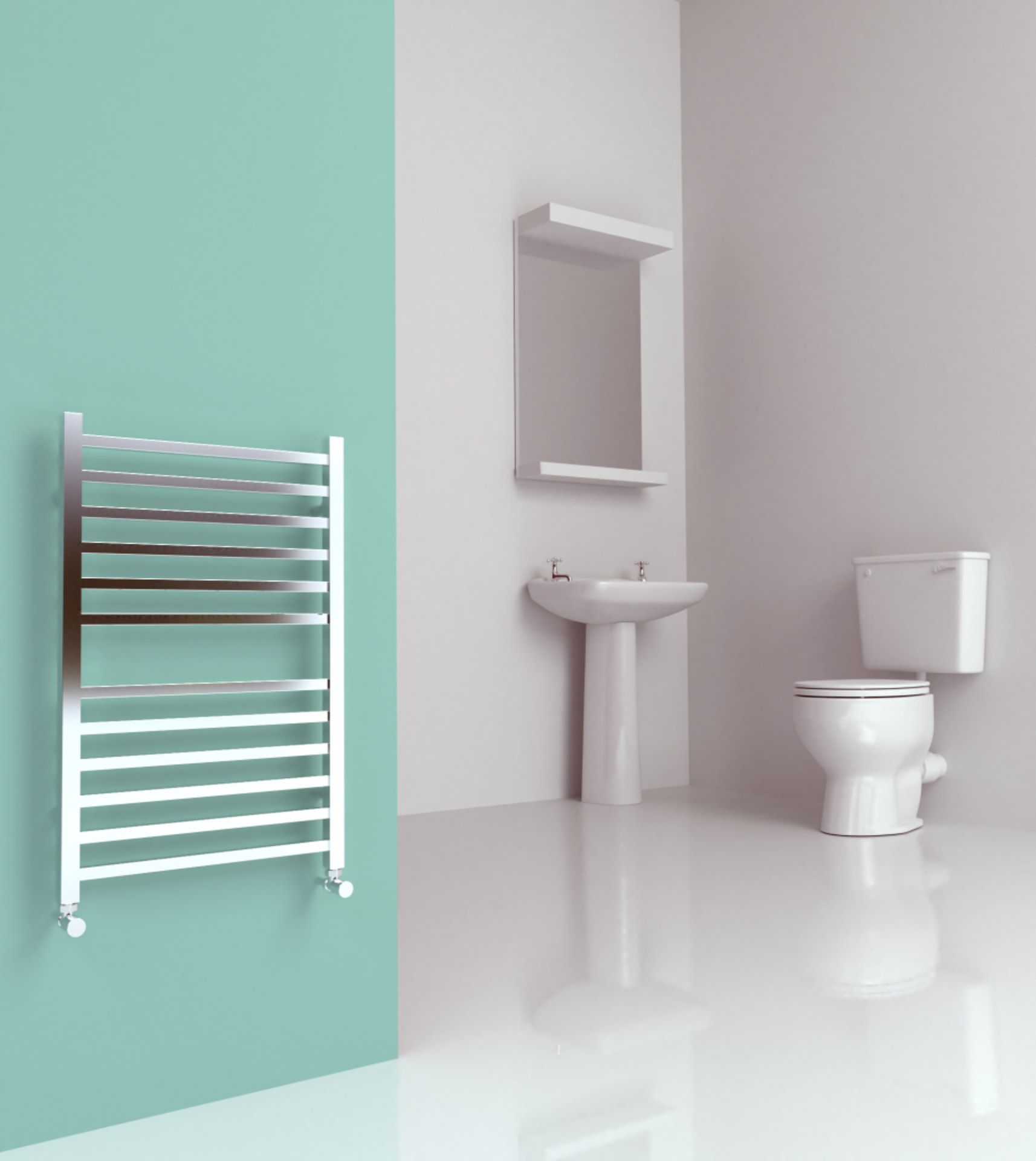 SS200SQ Midi Square Radiator by SBH. H810 x W520mm. RRP £530.12