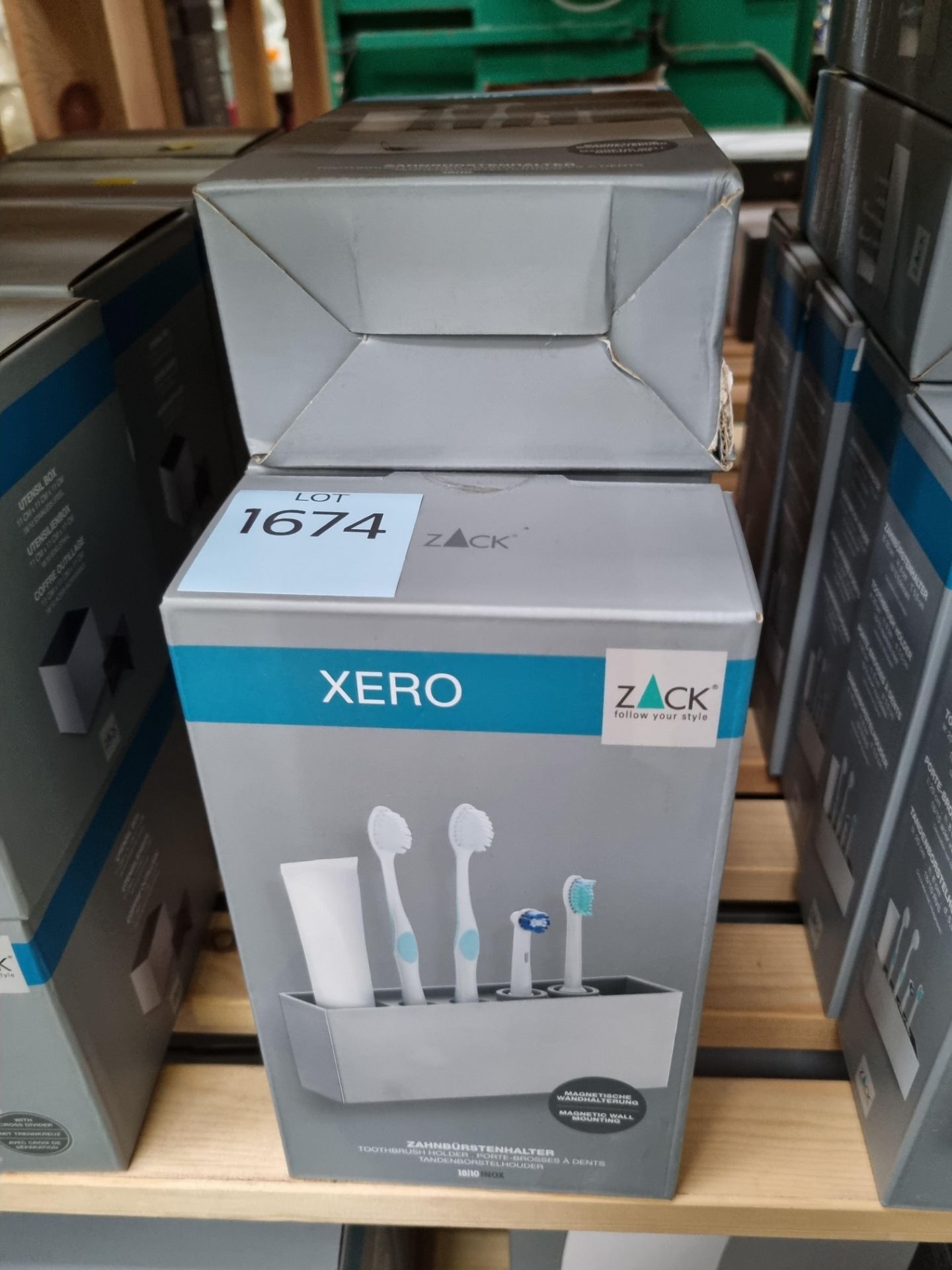 7x Zack Xero Toothbrush Holder