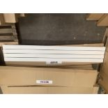 Boxed 1810 x 305mm Brushed Radiator in White Finish