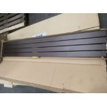 Boxed 1810 x 305mm Brushed Radiator in Mocha Finish