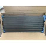 Boxed 1510 x 595mm Brushed Double Radiator in Anthracite Finish