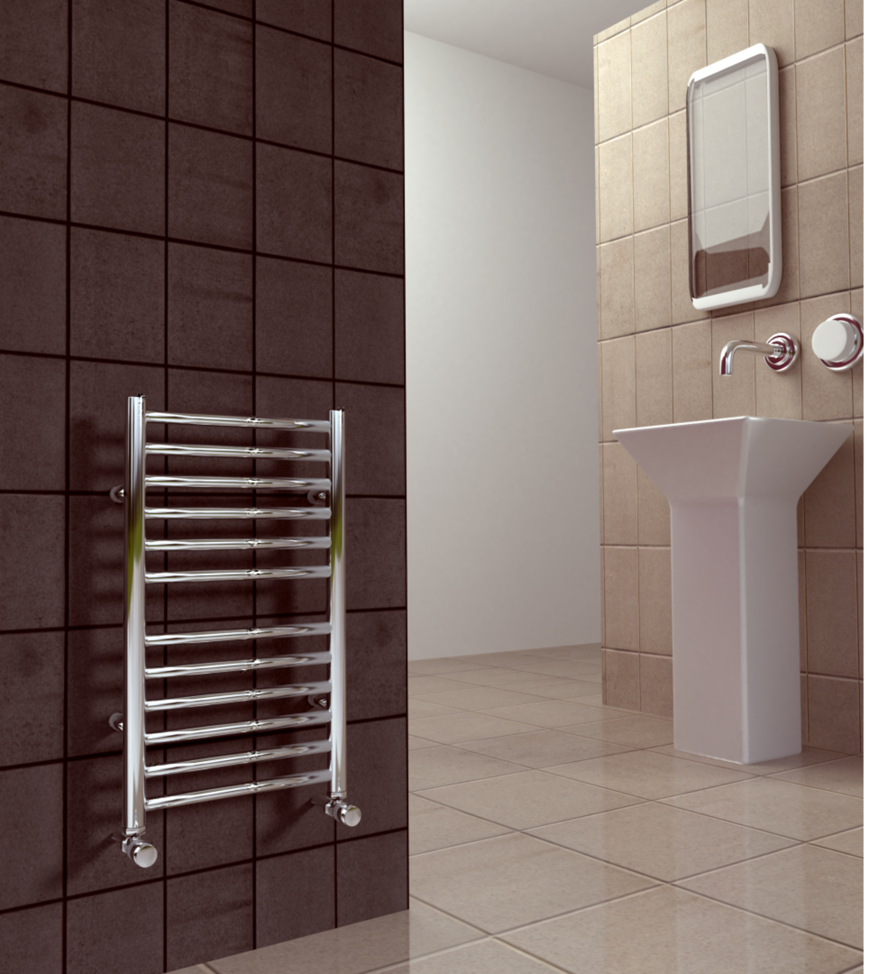 SS600 Compact Flat 600 Radiator by SBH. H600 x W600mm. RRP £440.03