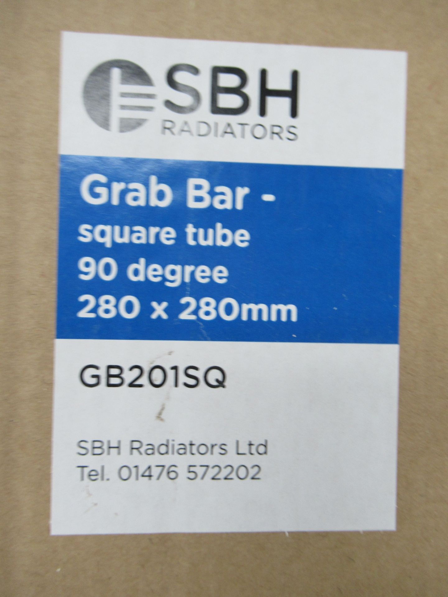 3x SBH Radiators Grab Bar - Square Tube - 90 Degree - 280 x 280mm - Image 2 of 2