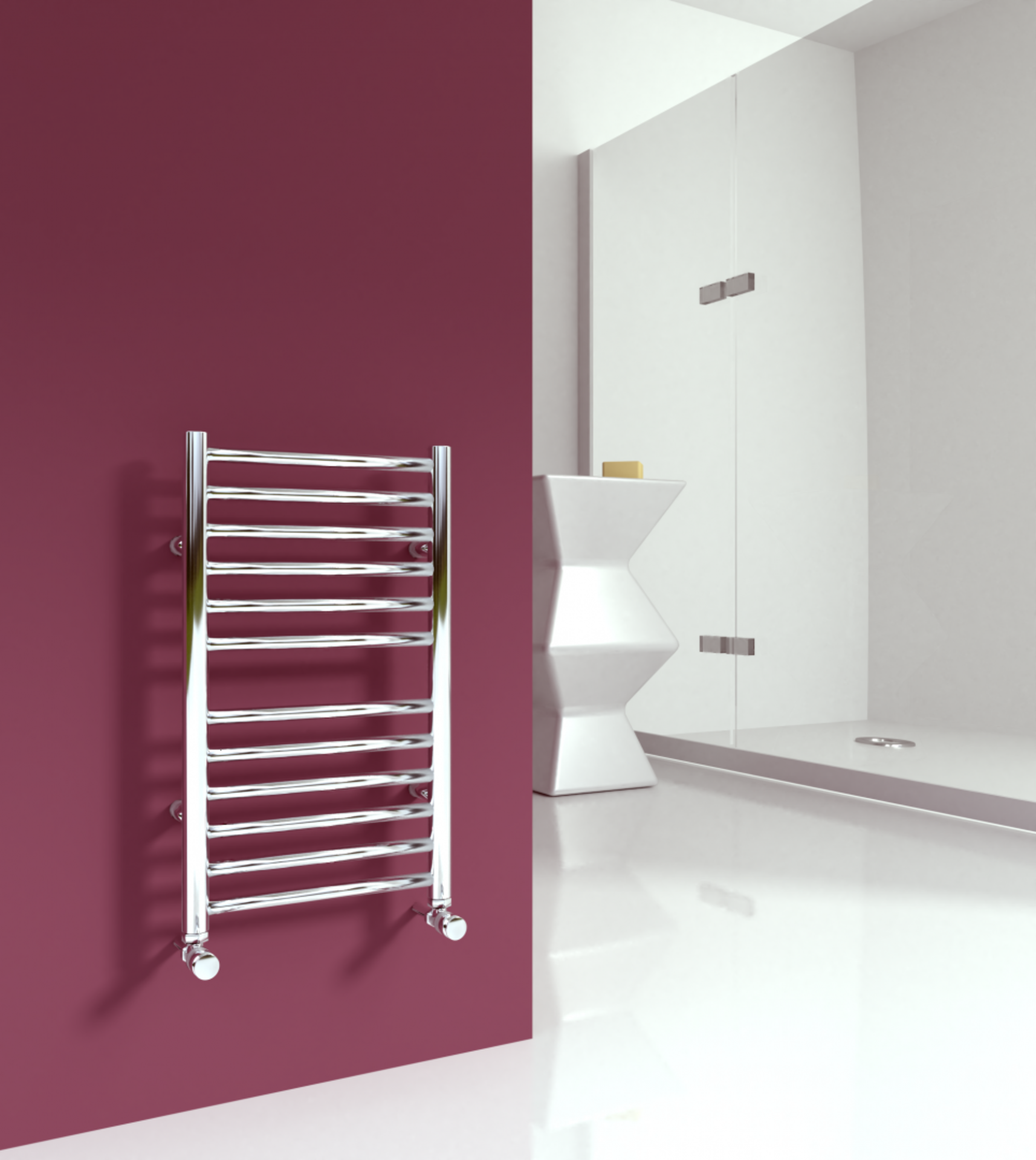 SS605 Compact Slim Flat 360 Radiator by SBH in Anthracite Finish. H600 x W360mm. RRP £396.14