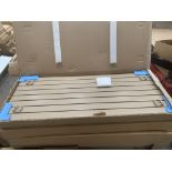 Boxed 1510 x 595mm Brushed Double Radiator in Latte Finish