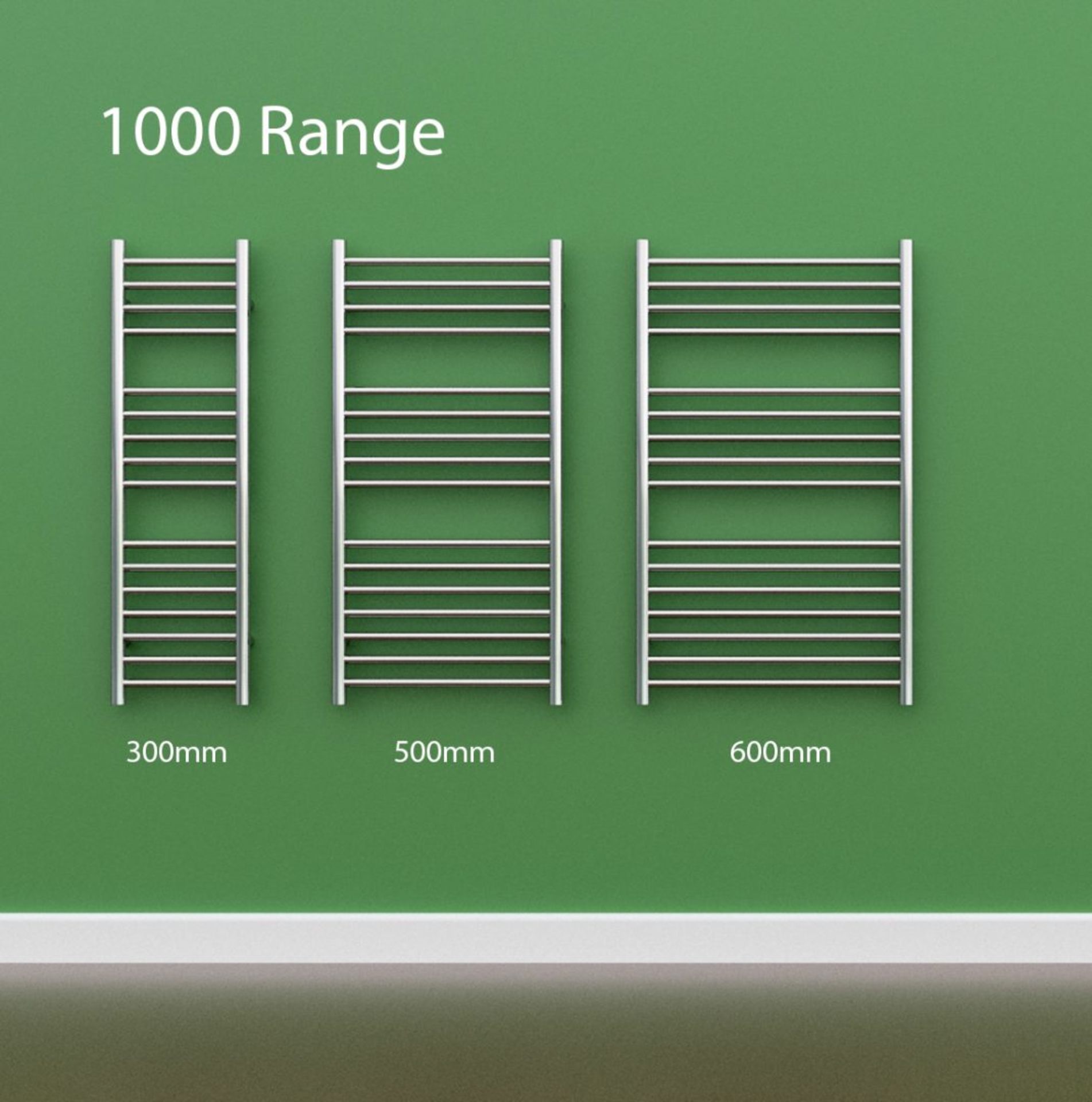 SS901 METRIC FLAT 500 Radiator by SBH. H1000 x W500. RRP £396.14