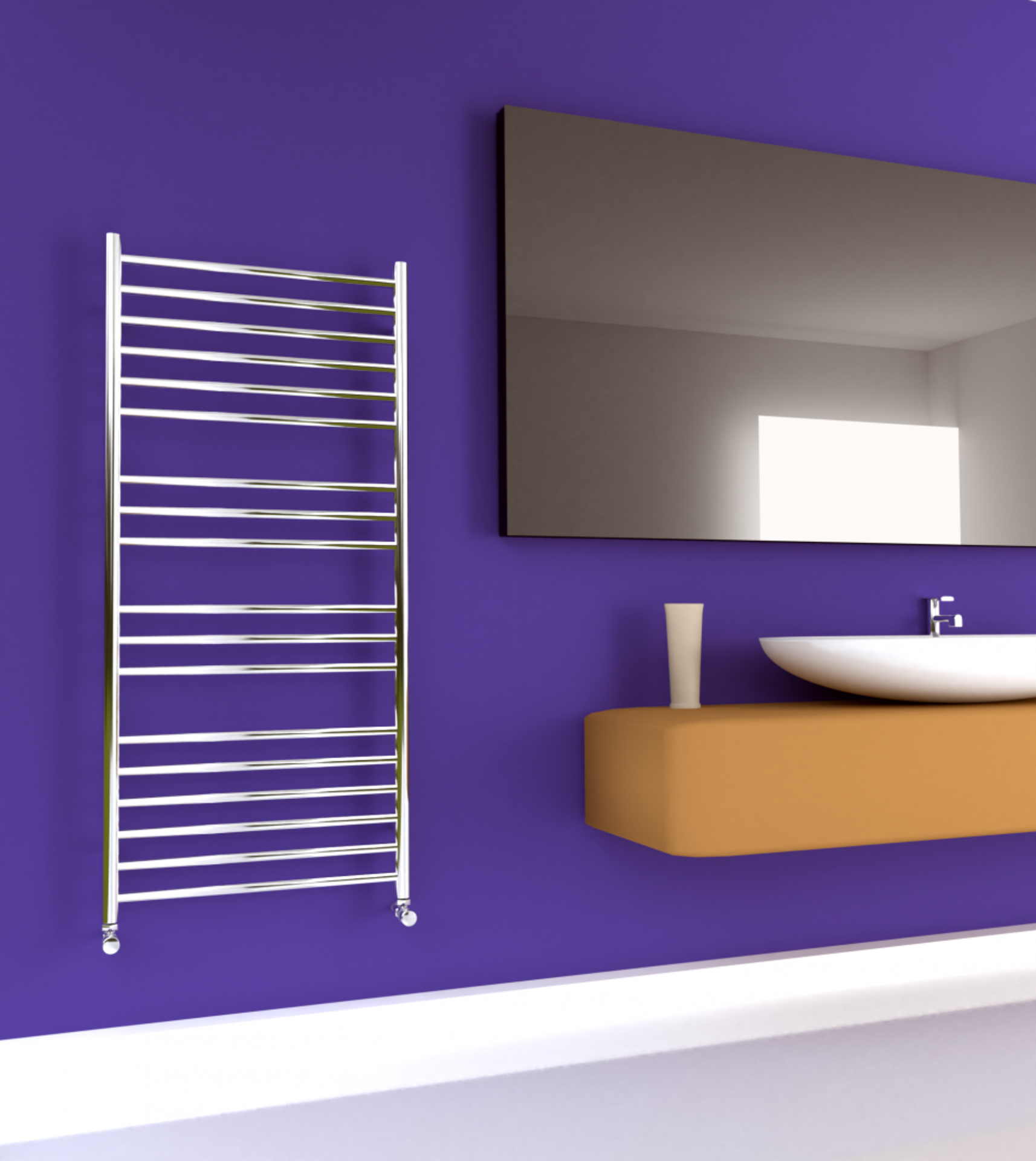 SS101 Maxi Flat 600 Radiator by SBH. H1300 x W600mm. RRP £554.37