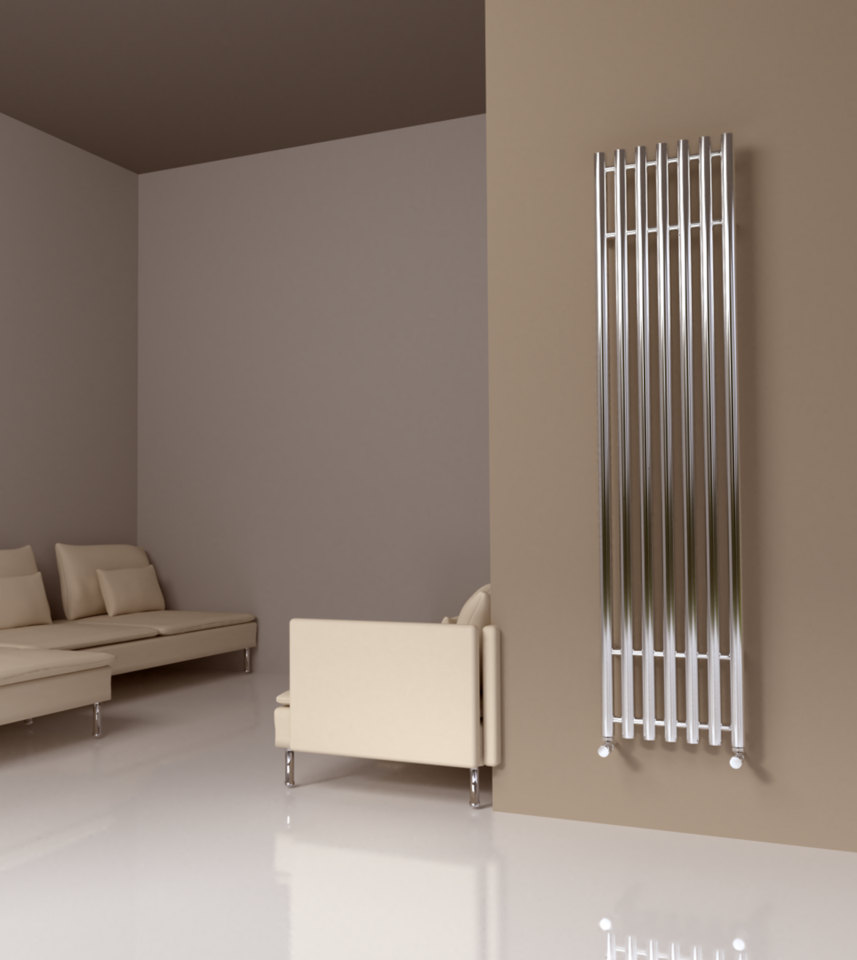 ST901V Tubes Vertical 1600 Radiator by SBH. H1600 x W380mm. RRP £1007.89