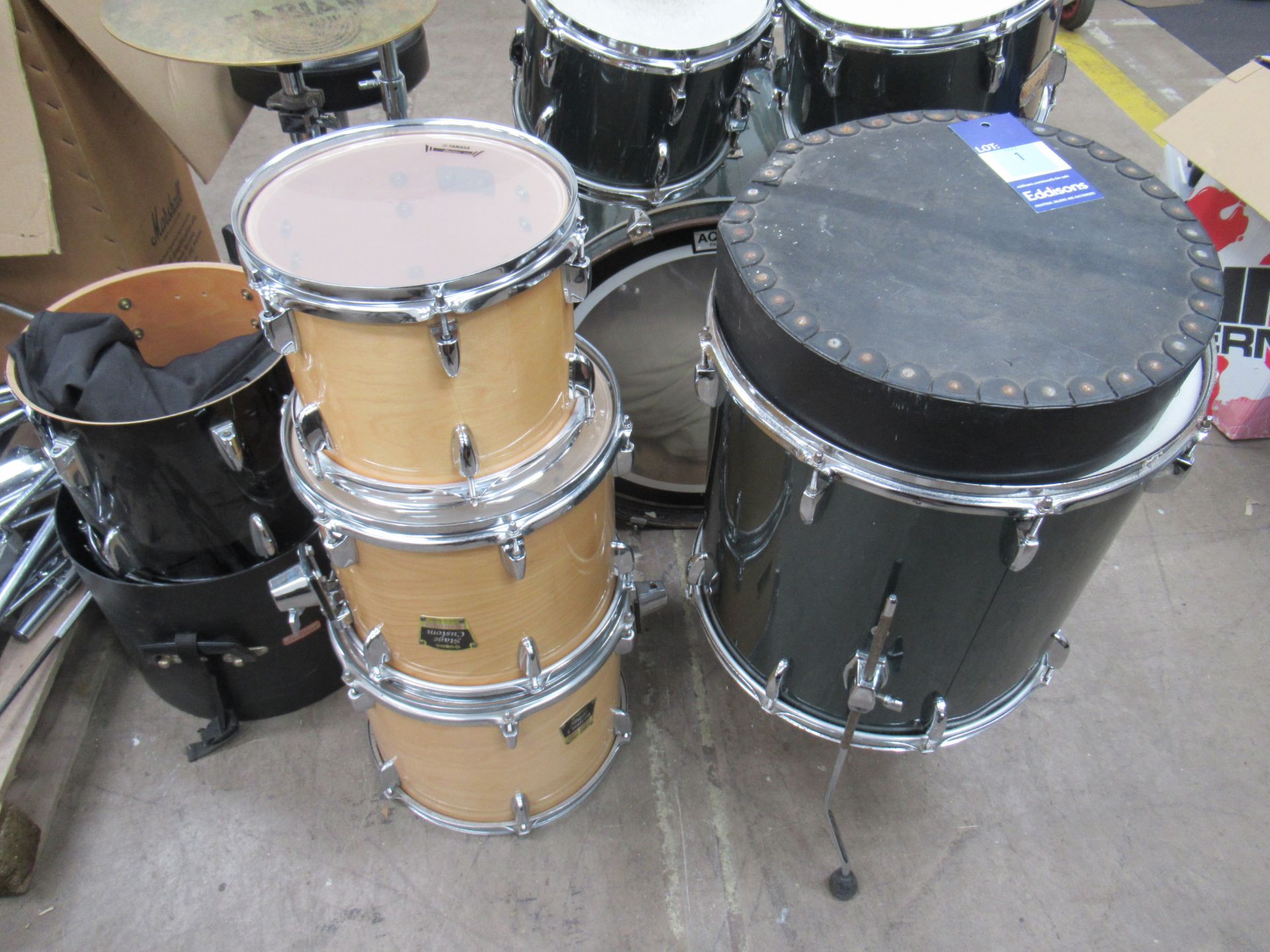 Various Drums & accessories including stands, drumskins etc - Image 4 of 6