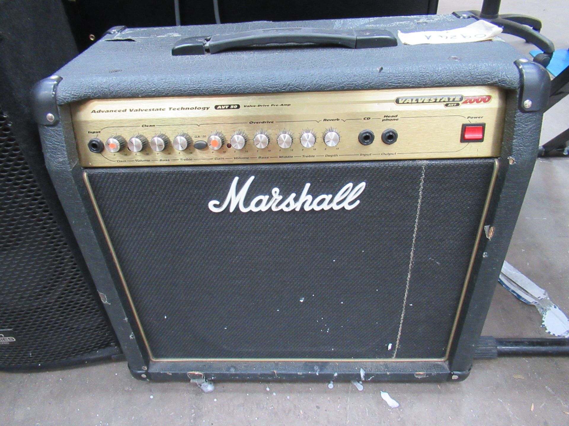 2x Speakers and a Marshall Pre-Amp - Image 4 of 6