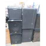 4x Speakers- 2x KAM ZP; 2x Mackie HD2521 and a Spider 11 30 Pre-Amp