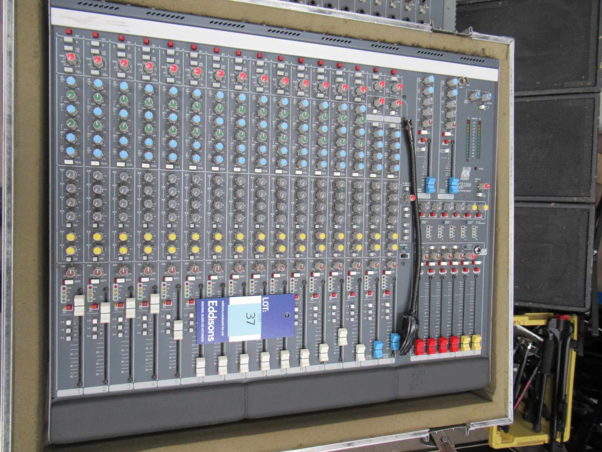 Allen & Heath GL2200 mixing deck in a flight case - Image 2 of 3