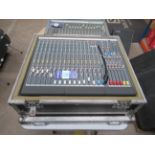 Allen & Heath GL2200 mixing deck in a flight case