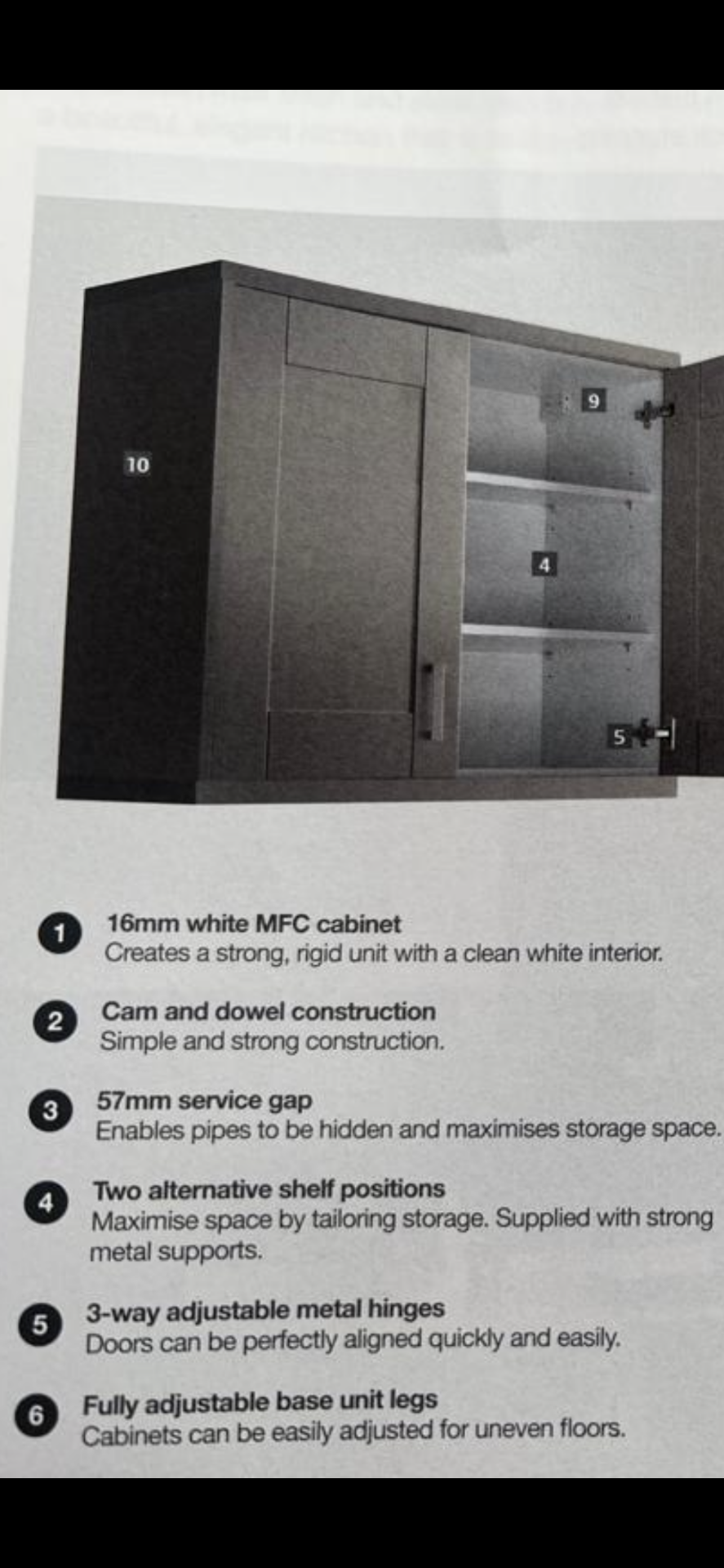 11 unit flat pack full kitchen. Flat pack oak slab kitchen units everything in one box, full kitchen - Image 3 of 10