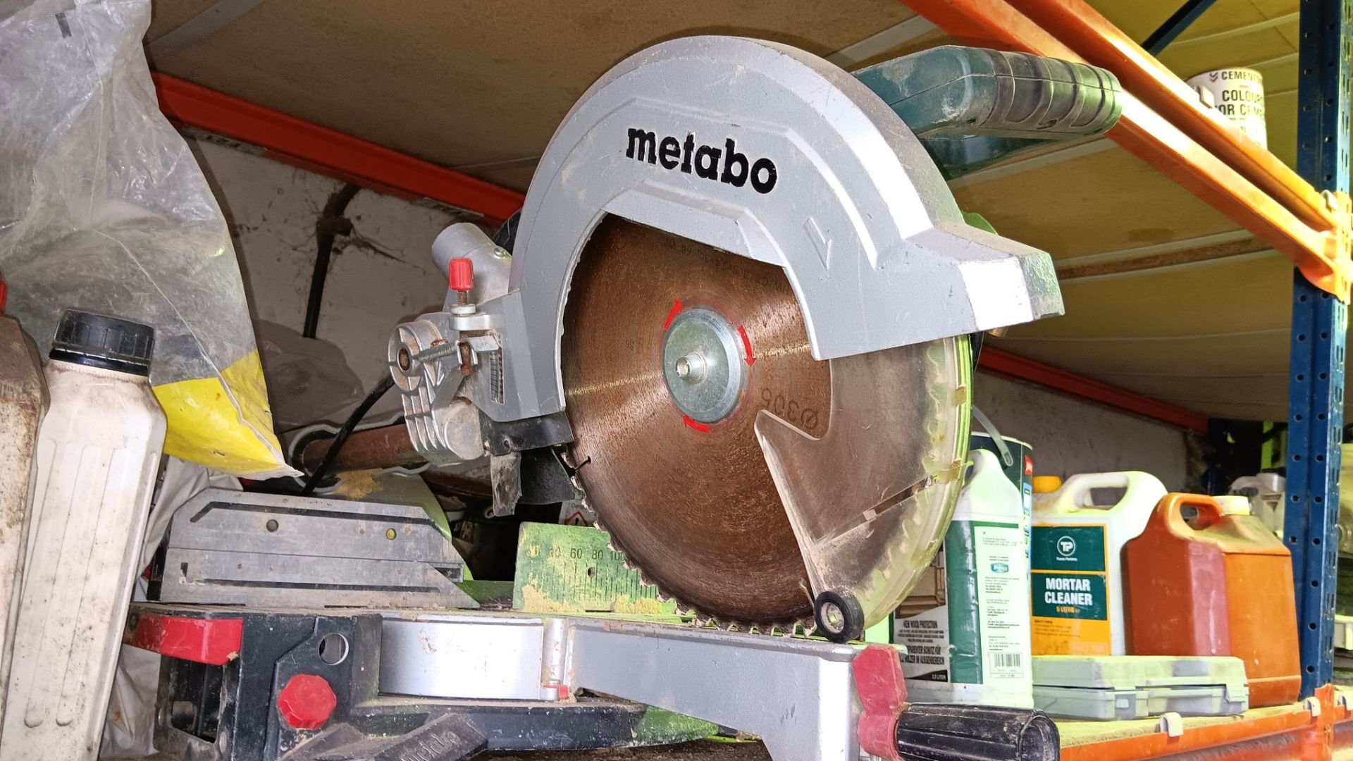 Metabo KGS305M sliding mitre saw, 110v, serial number 9097800268 (Sept 2019) - Image 2 of 3