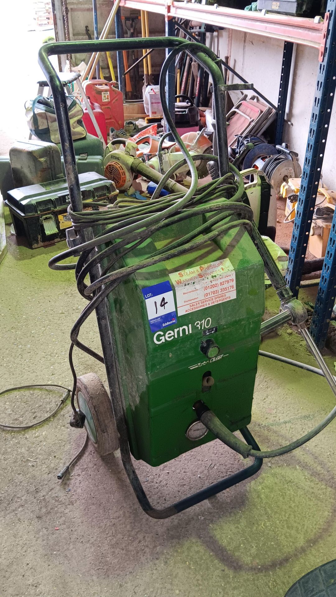 Nilfisk Terbo Laser Gerni G310 pressure washer, serial number 519609005881 (1996)