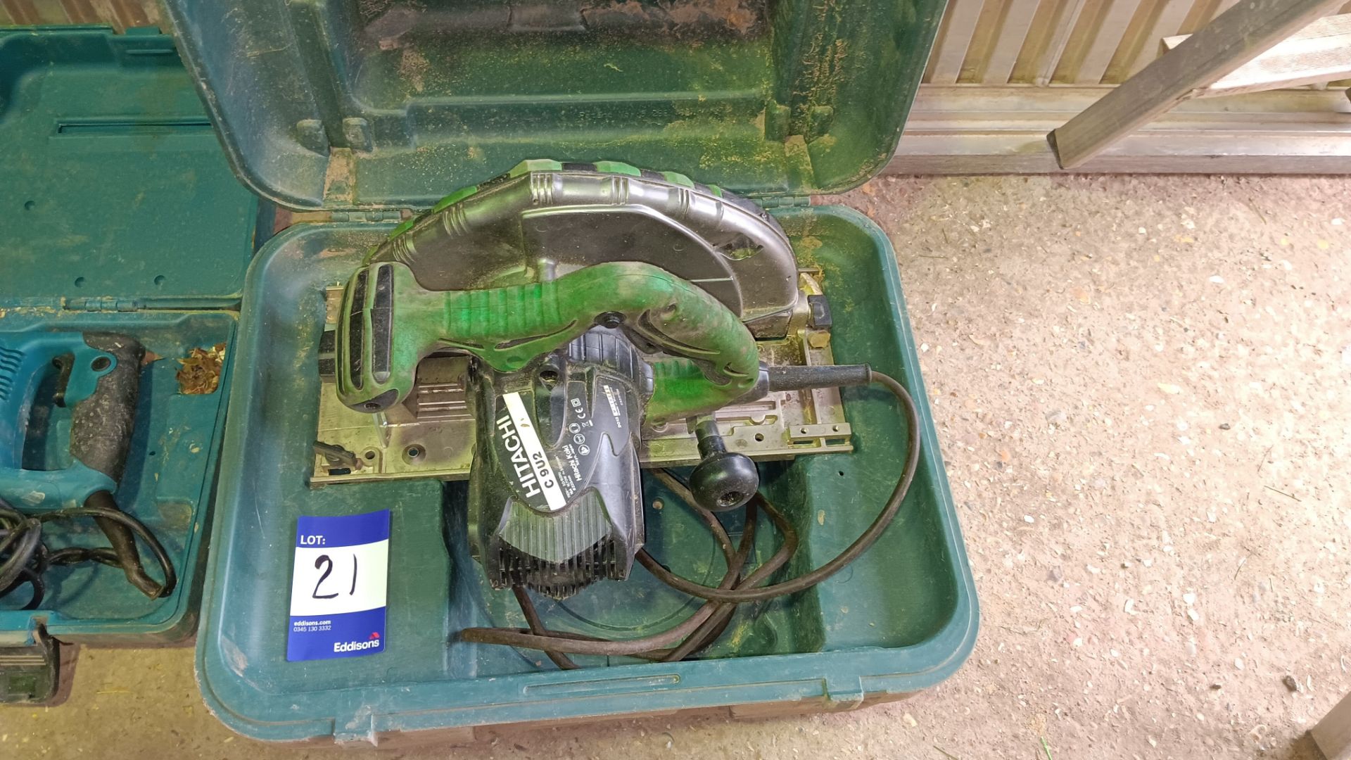 Hitachi C9U2 circular saw with case, 110v, serial number M730092 (2013)