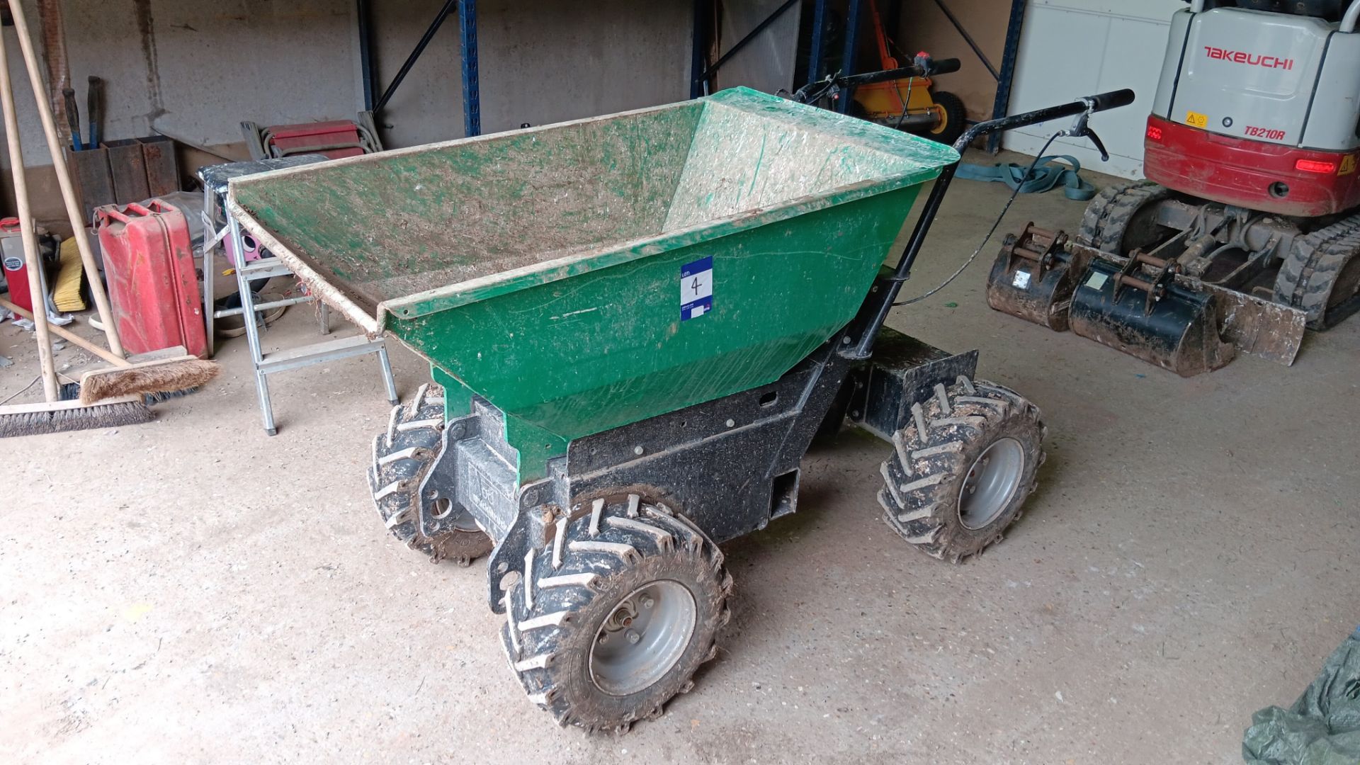Muck Truck Power Barrow 4WD, serial number 10047E (2021) with 2 x Alpha House 12v batteries