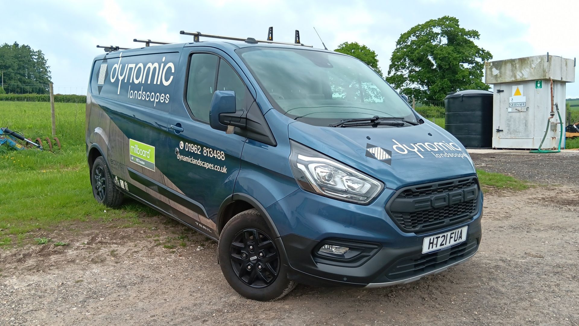 Ford Transit Custom 340 Trail 2.0 EcoBlue 170ps L2 FWD Van fitted with Van Guard Roof Bars fitted,