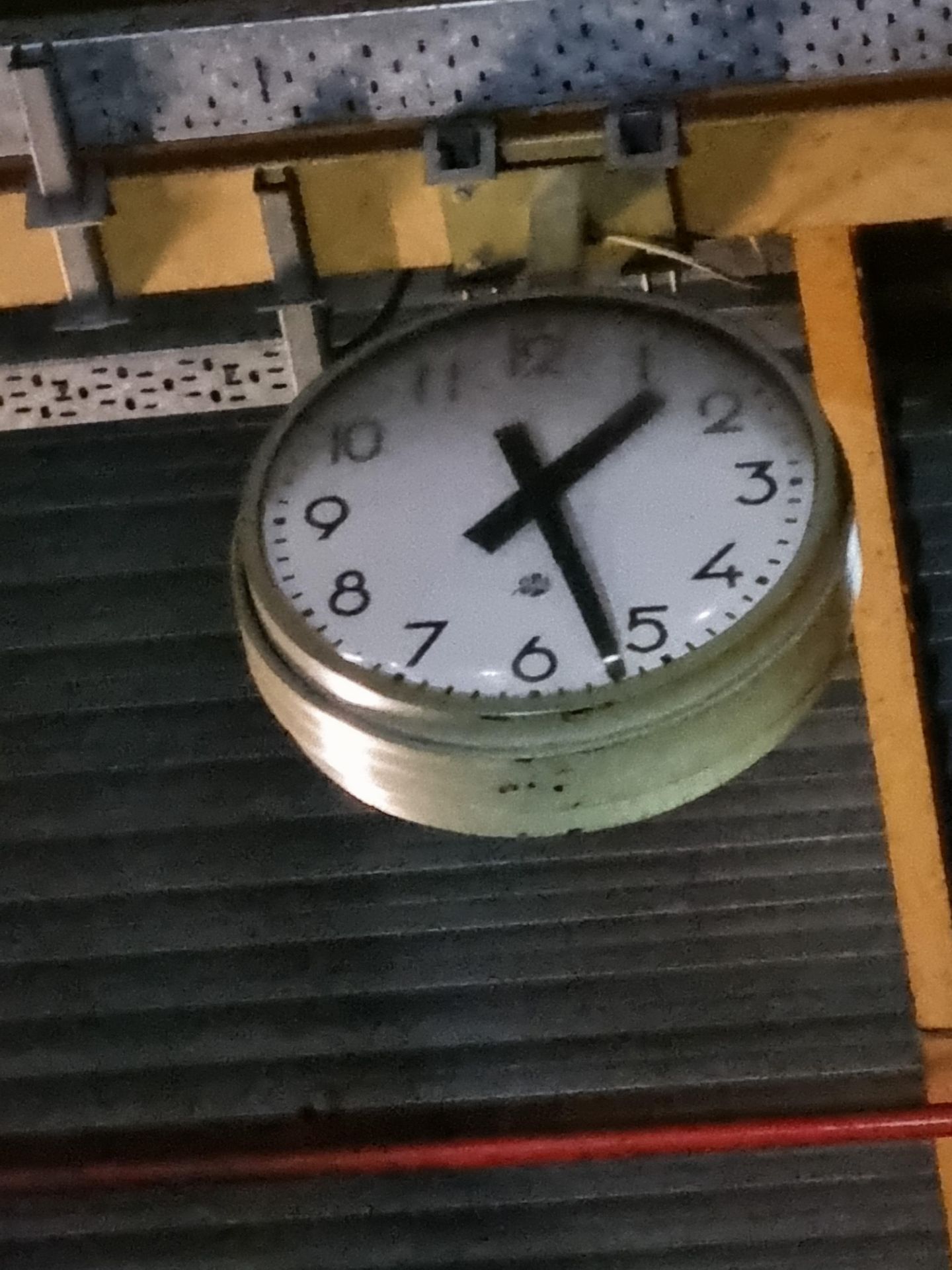 Double Sided Suspended Ceiling Clock