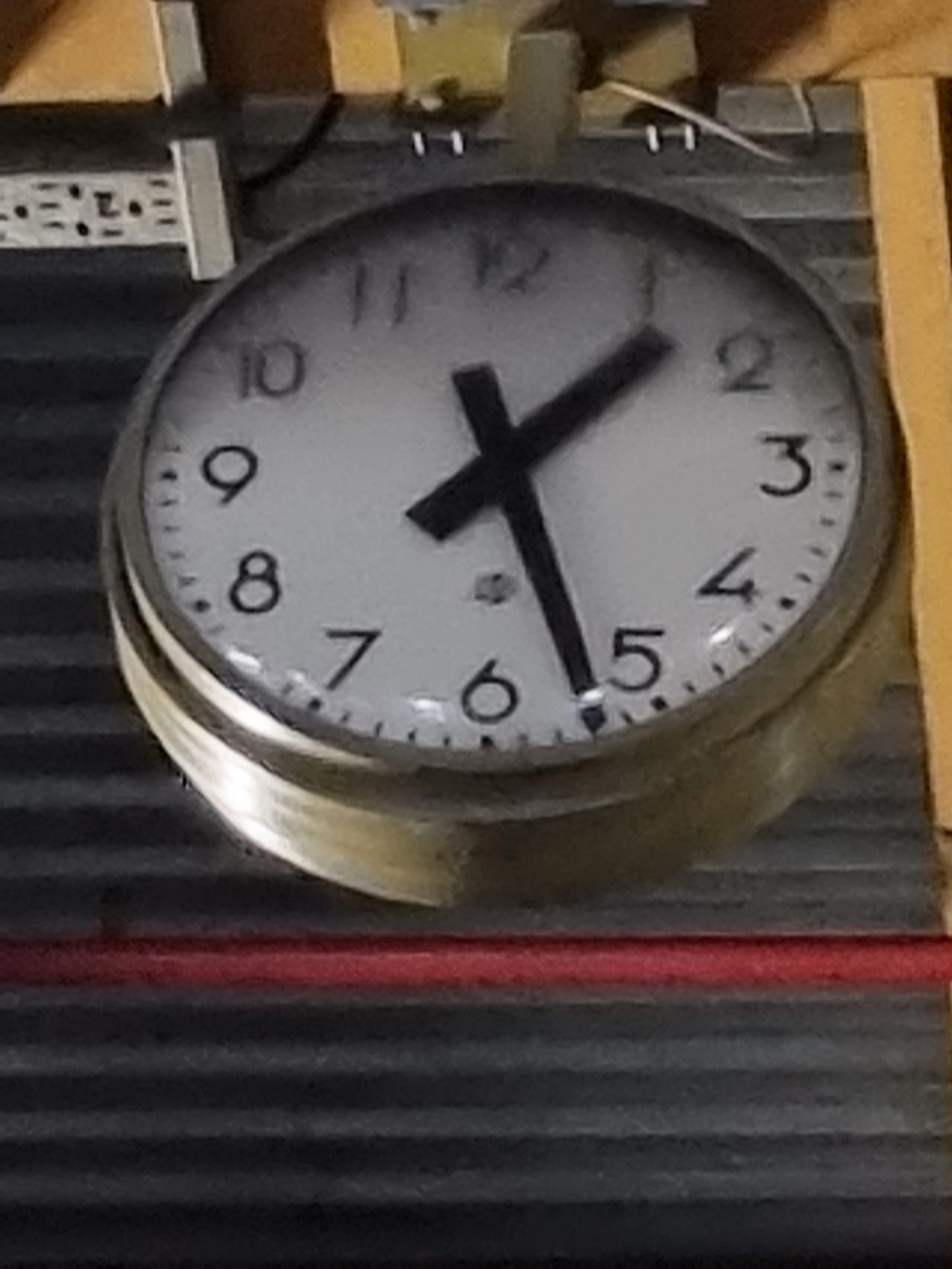 Double Sided Suspended Ceiling Clock - Image 2 of 2