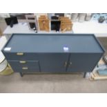 Blue/Gold Painted Sideboard (1450 x 450 x 850mm) - RRP £595